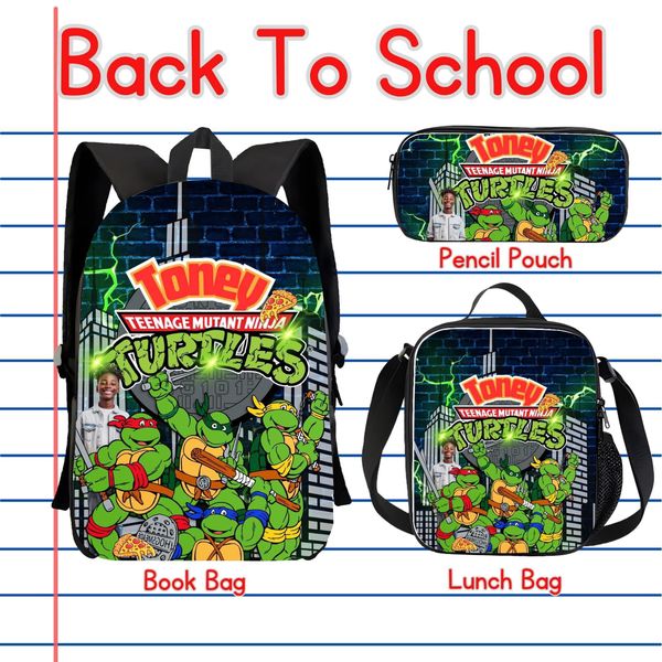 Custom School Book bags Lunch bag and Pencil case